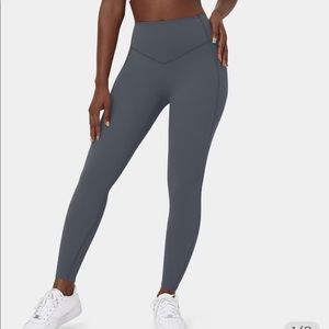 High waisted side pocket shaping training 7/8 leggings